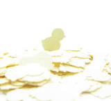 Eggshell miniature chick paper punches or confetti