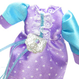 Vintage Lady LovelyLocks plush wrap dress from Enchanted Island Fashions