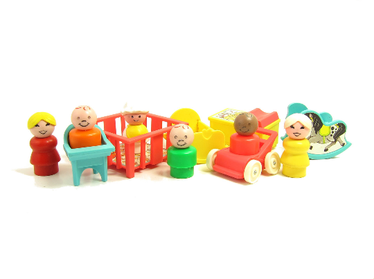 Nursery Set Fisher-Price Little People Play Family Figures and Furniture