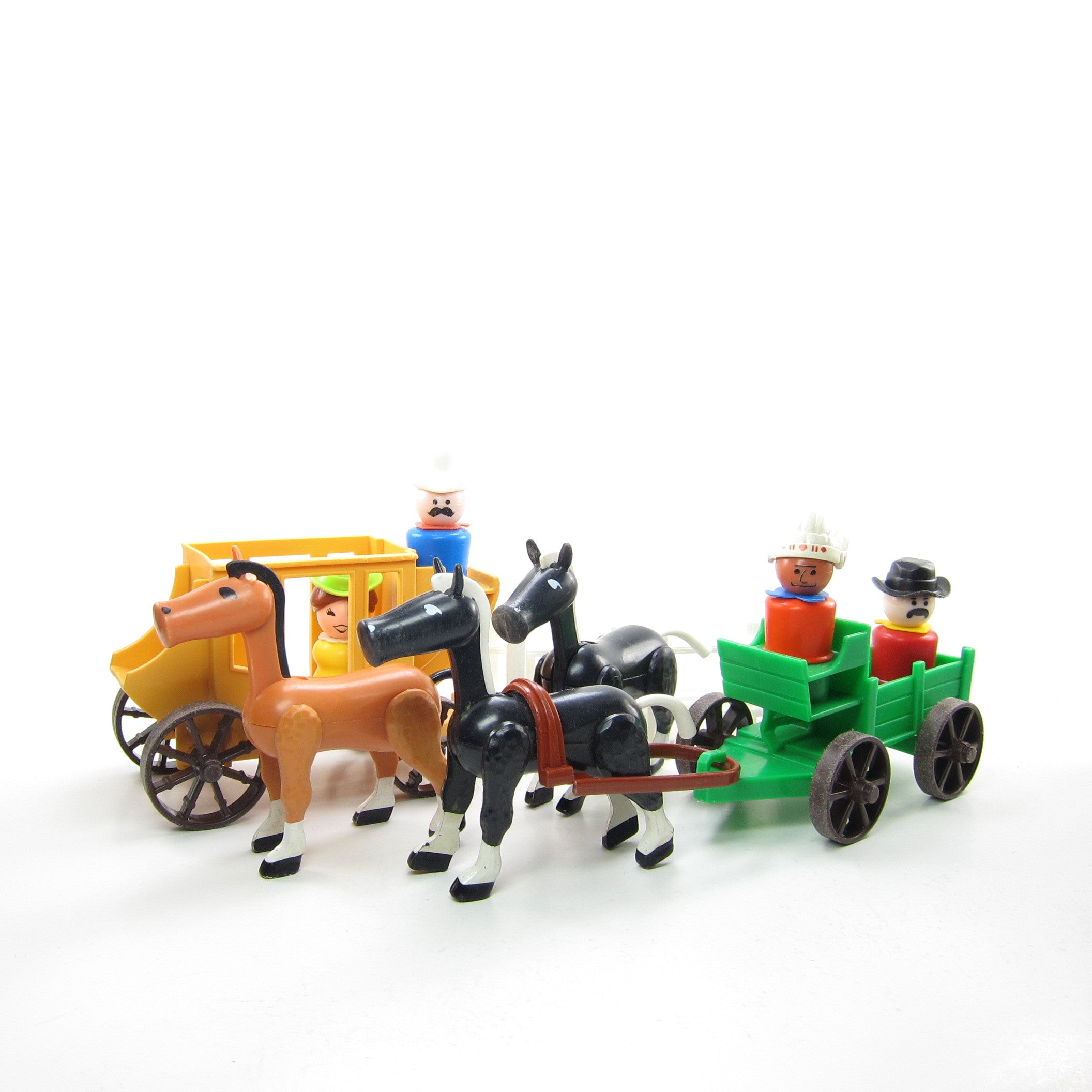 Fisher-Price Western Town accessories with horses and figures
