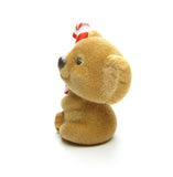 Hallmark Merry Miniatures flocked koala bear with candy cane