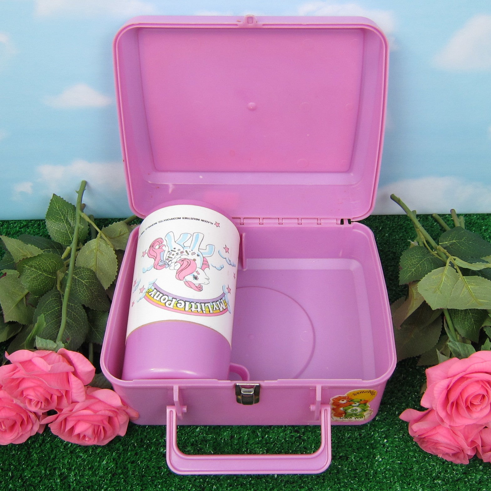 My Little Pony Lunch Box with Thermos Vintage 1987 Peek-A-Boo Baby