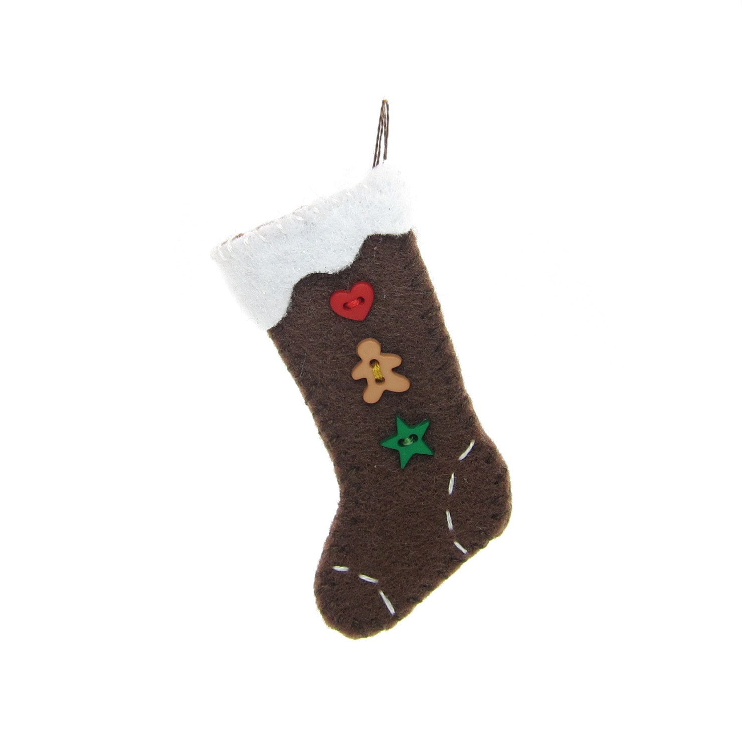 Blown Glass Gingerbread and Stocking Ornament