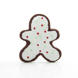 Gingerbread boy polymer clay Christmas cookie pin