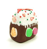 Polymer clay gingerbread house miniature Christmas decoration