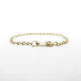 Gold charm bracelet for Strawberry Shortcake enamel charms