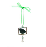 Green fairy wing Christmas ornament