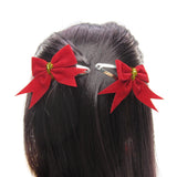 Red bow hair clip barrettes for Blythe & Pullip dolls