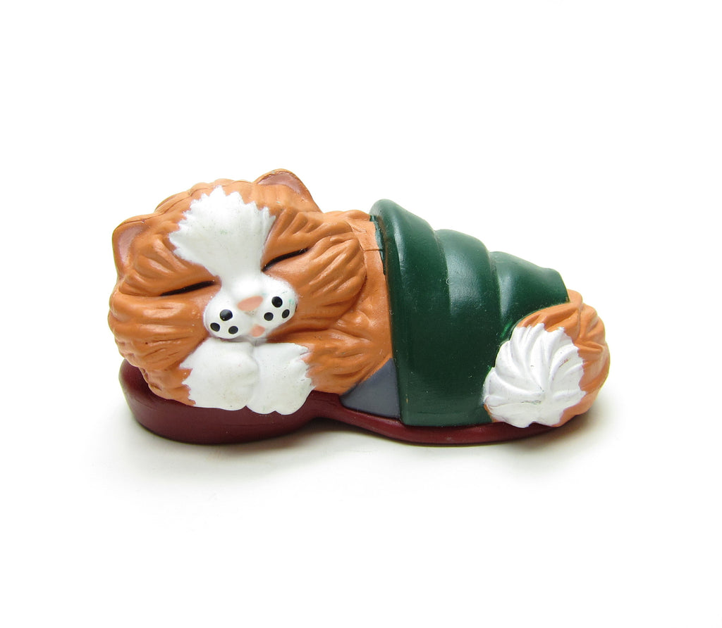 Kitten in Slipper 1988 Hallmark Merry Miniatures Figurine