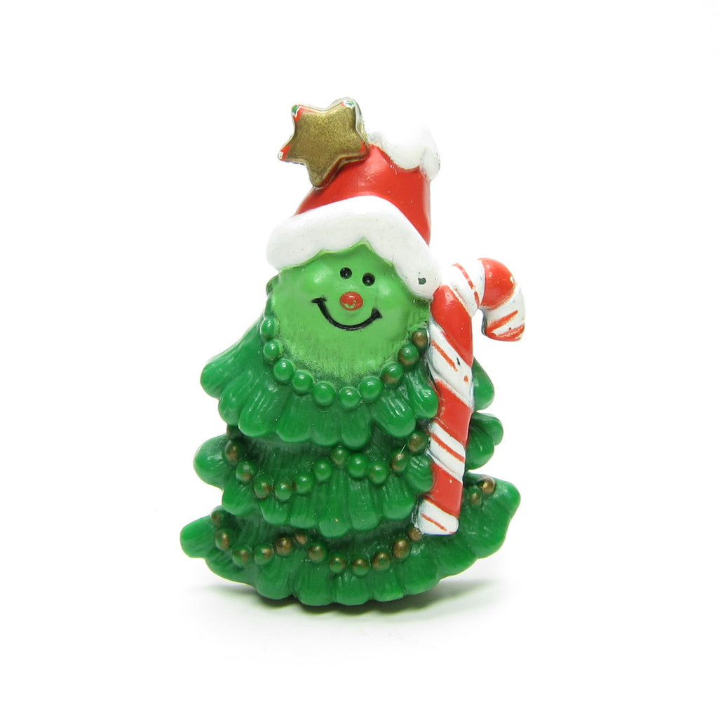 Christmas Tree Pin Vintage Hallmark Lapel with Candy Cane