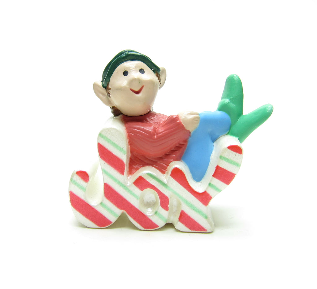 Joy Elf Figurine Hallmark Merry Miniatures Christmas 1989