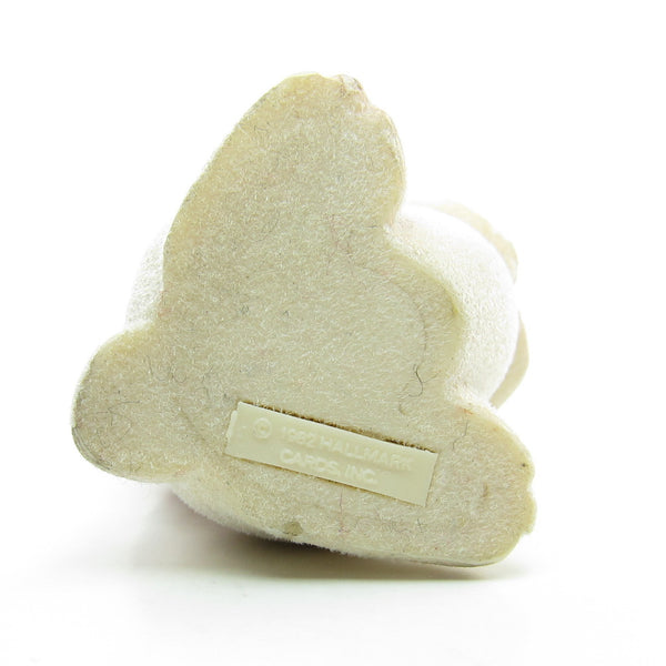 Flocked Bunny Rabbit Vintage 1982 Hallmark Merry Miniatures Figurine ...