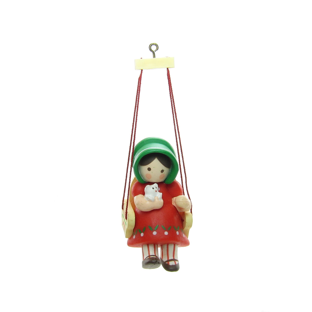 Christmas is for Children Hallmark Ornament Girl Sitting in Swing