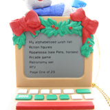 Hallmark computer ornament wish list