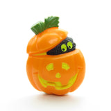 Jack o lantern halloween pumpkin pin with monster eyes