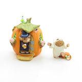 Happy Haunting Merry Miniatures set with pumpkin house and ghost trick-or-treater