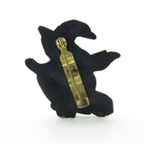 Hallmark Halloween witch on broomstick lapel pin