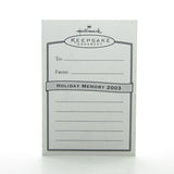 Hallmark holiday memory card 2003