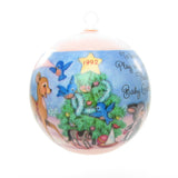 Vintage 1992 ornament with birds decorating tree