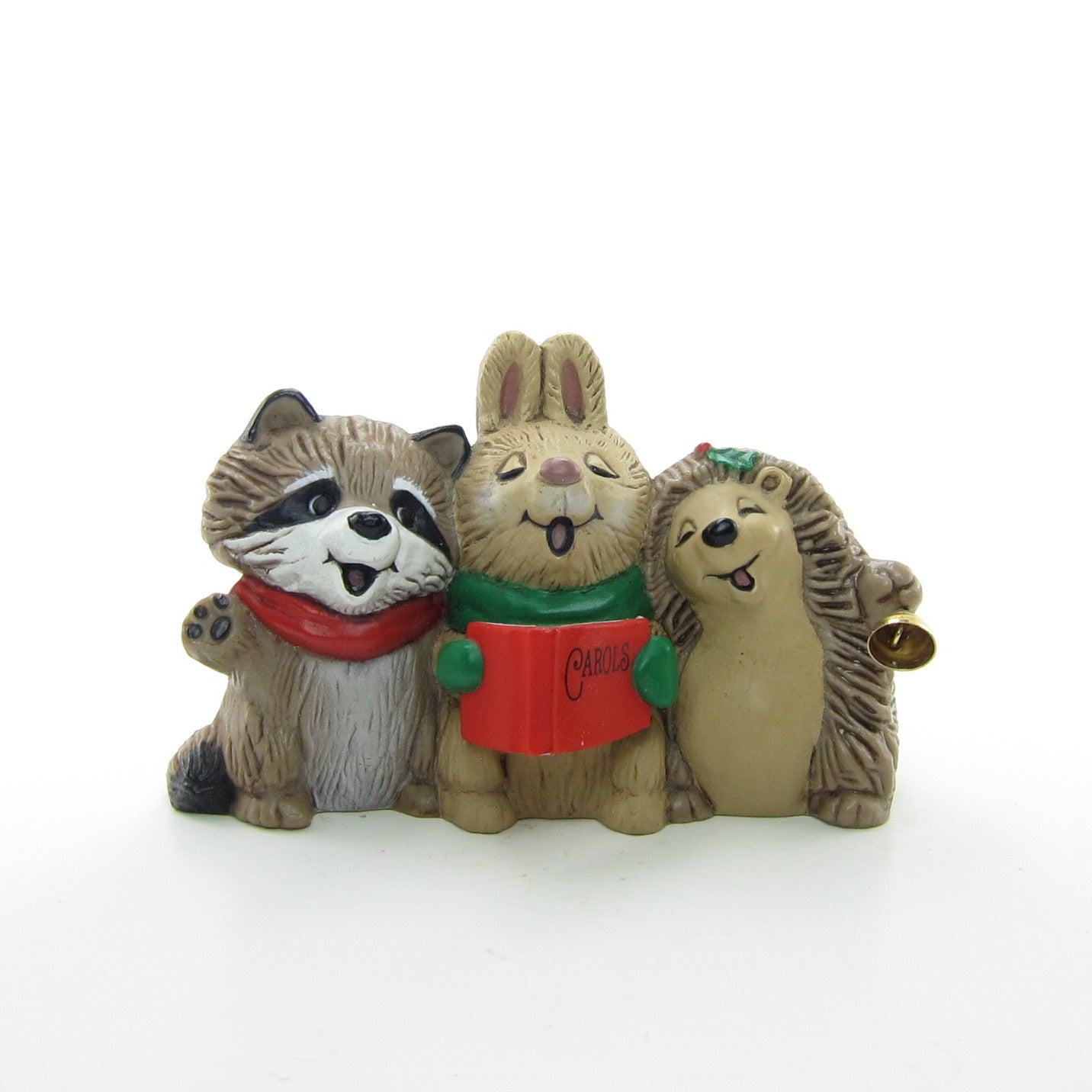 Hallmark Merry Miniatures animals singing Christmas carols figurine