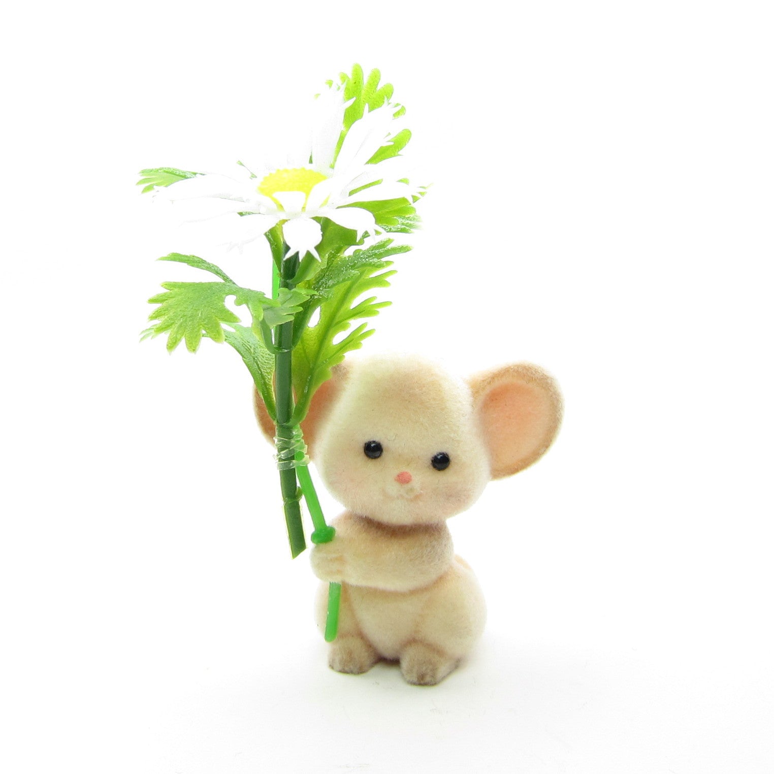 Hallmark Merry Miniatures flocked mouse figurine