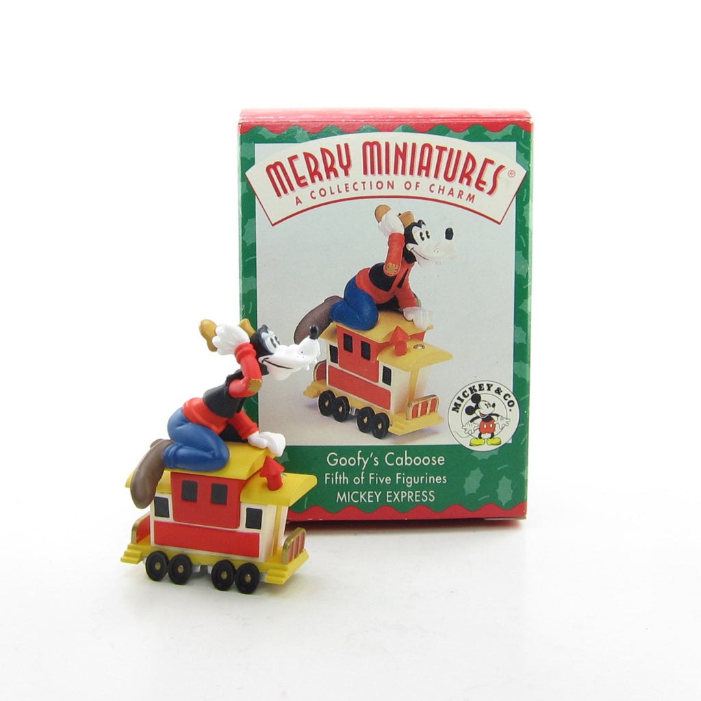 Goofy's Caboose Hallmark 1998 Merry Miniatures Figurine Mickey Express #5