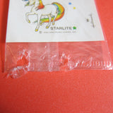 Rainbow Brite sticker back with torn edges