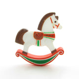 Hallmark rocking horse pin from 1982