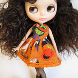Halloween witch dress for Blythe doll