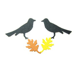 Blackbird & oak leaf paper punches for scrapbooking