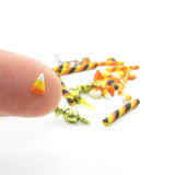 Candy corn miniature polymer clay sweets for Blythe & Pullip