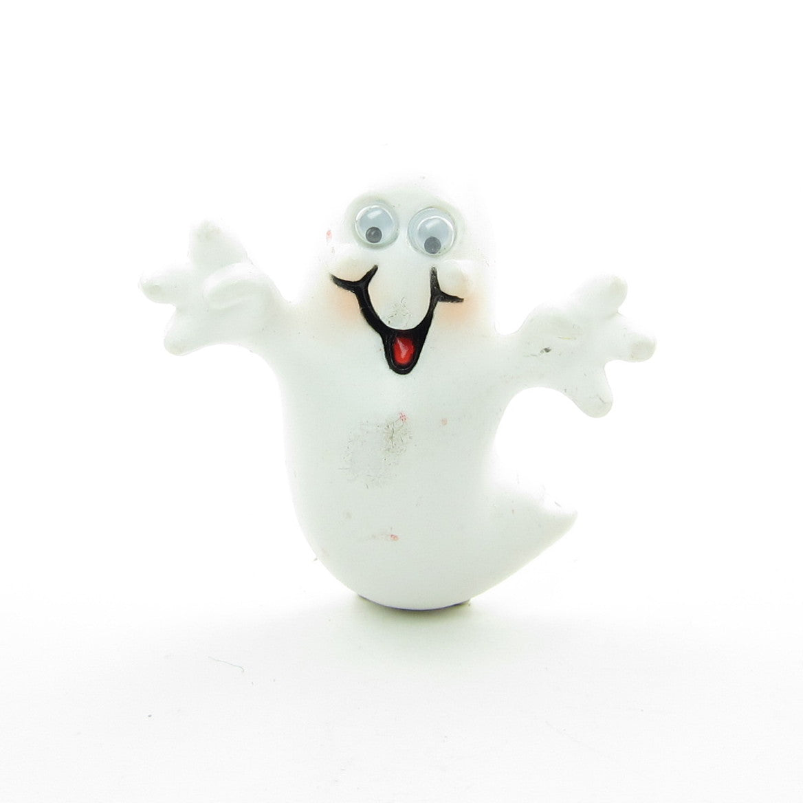 Halloween ghost pin with googly eyes