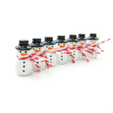 Hand painted miniature dollhouse snowman