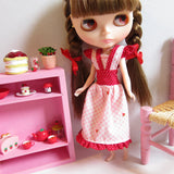 Blythe doll strawberry dress