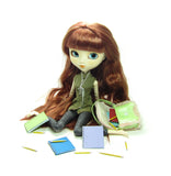 Pullip doll with miniature notebooks