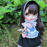 Handmade traditional folk dress for Blythe