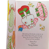 Vintage Strawberry Shortcake Easter card with paper doll and clothes