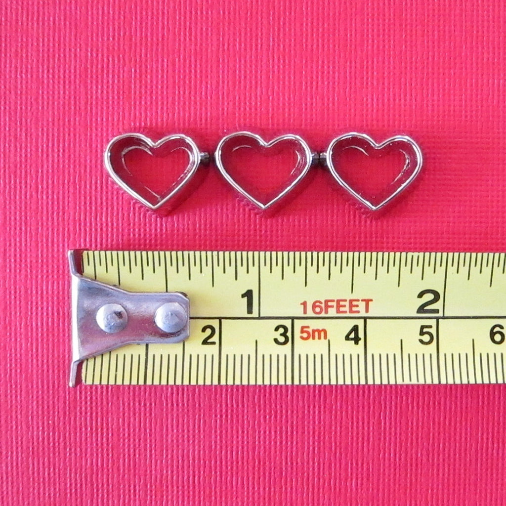Heart Cookie Cutters Miniature Dollhouse Scale Set