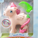 Heart Throb pegasus with green moon comb, green ribbon, puffy sticker