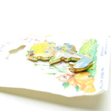 Side view of enamel Herself the Elf pin