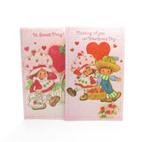 Strawberry Shortcake and Huckleberry Pie Valentine's Day cards