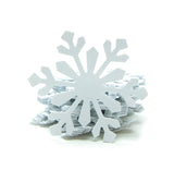 Large paper punched snowflakes