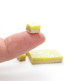 Lemon Bars Miniature Dollhouse Polymer Clay Tart