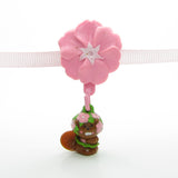 Light pink ribbon choker necklace