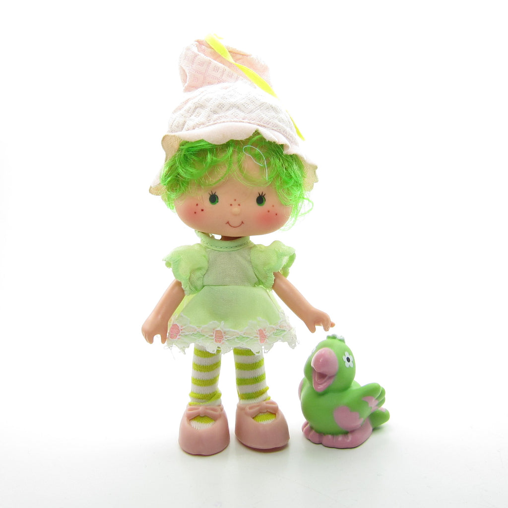 Lime Chiffon Doll with Parfait Parrot Pet