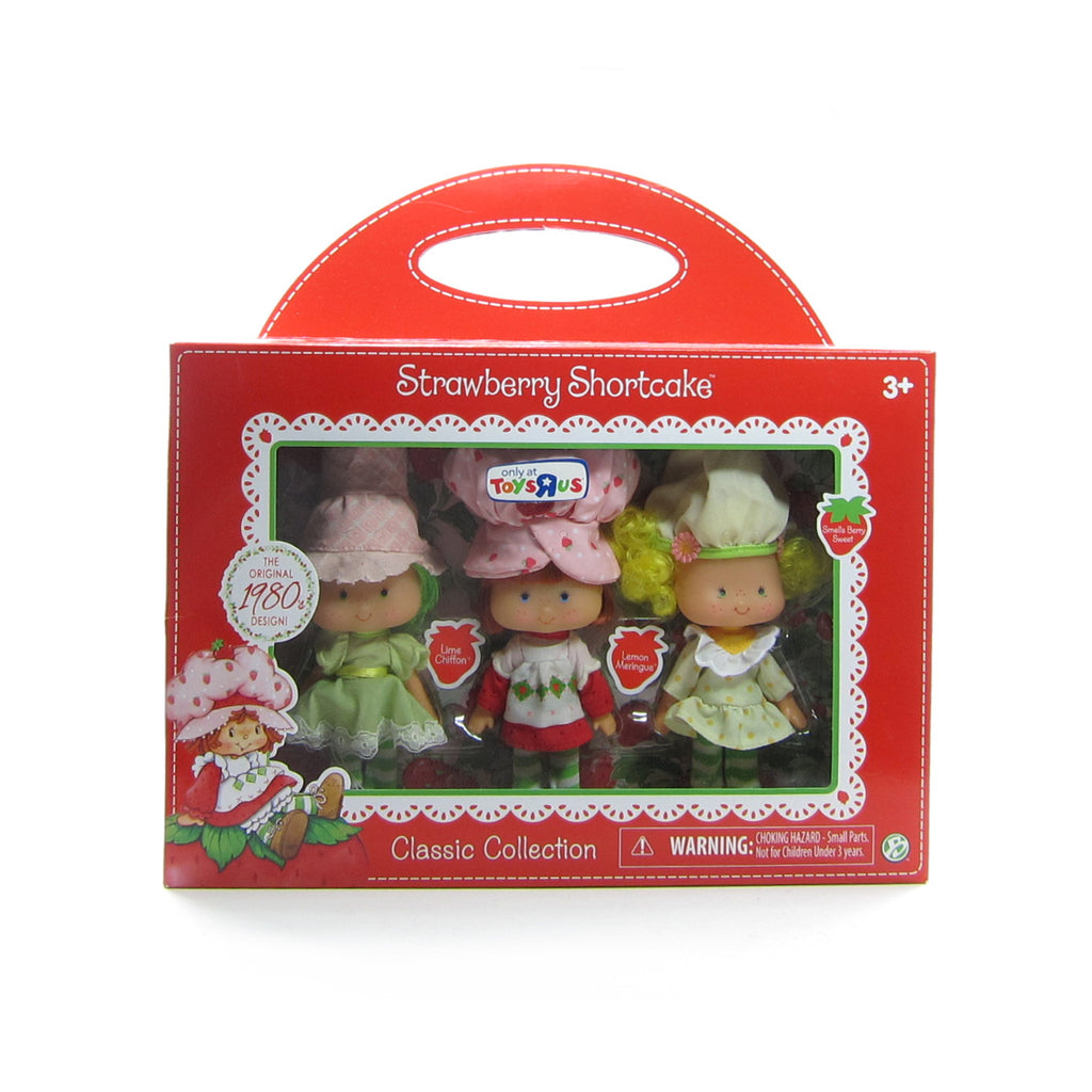 Lime Chiffon, Strawberry Shortcake & Lemon Meringue Reissue 1980s Design Classic Doll Set