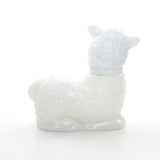 Avon Little Lamb white glass cologne bottle