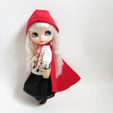 Little Red Riding Hood costume outfit for Blythe and Pullip dolls