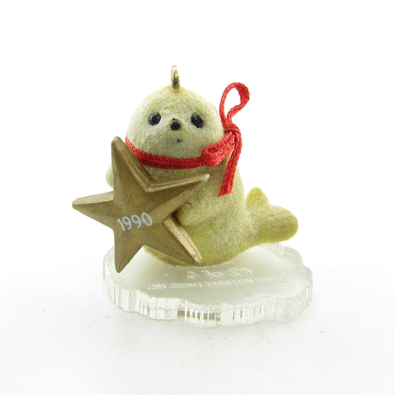 Little Seal miniature Hallmark Frosty Friends 1990 ornament