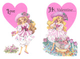 Peppermint Rose valentines with messages "Love" and "Hi, Valentine"